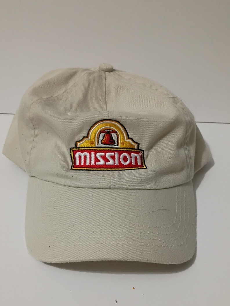 Mission Tortillas Logo Embroidered Beige Baseball Cap